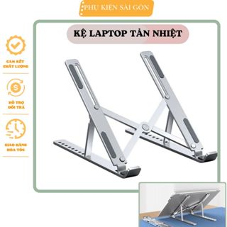  Giá đỡ Laptop Đế tản nhiệt laptop macbook gấp gọn bằng nhôm điều chỉnh độ cao 6 cấp độ - Cuahangphukiensaigon 