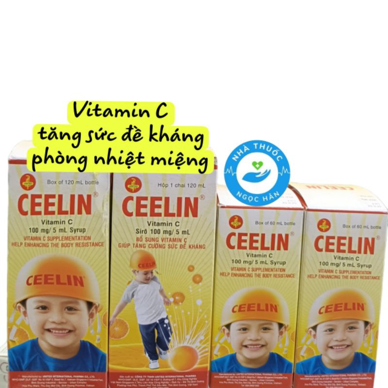 CEELIN Vitamin C Tăng Sức Đề kháng Cho Trẻ Chai 60 Ml