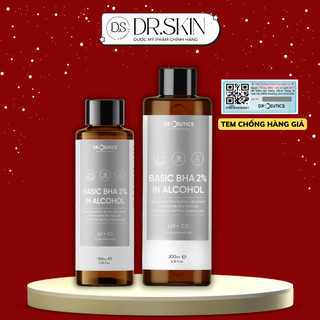 Dung dịch loại bỏ tế bào chết drceutics basic bha 2% in alcohol 100ml/200ml - nền cồn