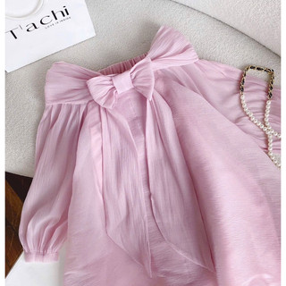 Đầm bbd hồng nơ ngực - Chitchitstore