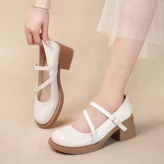 Giày búp bê lolita quai chéo thời trang