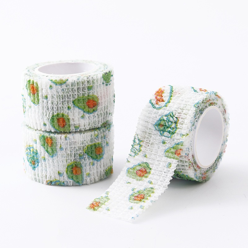 Băng Dán Quấn Ngón Tay Co Dãn Tự Dính Chóng Mài Mòn Cuộn Băng Quấn Viết Chữ Nhiều Mẫu Mã Cute