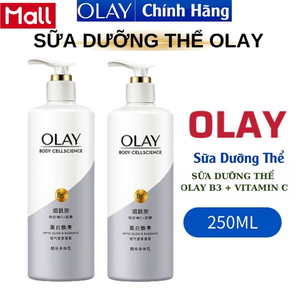 Sữa Dưỡng Thể OLAY Vitamin C Bright Ultra Whitening Dưỡng Trắng Da Toàn Thân 250ml