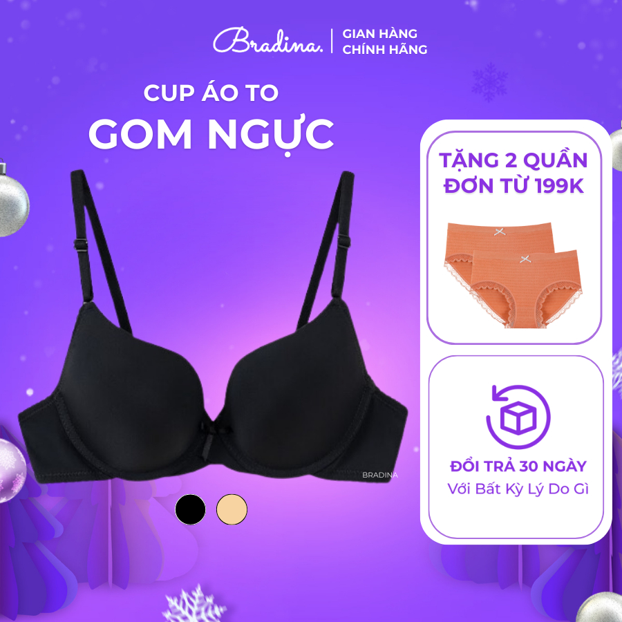 Áo lót có gọng, đệm mỏng Bradina Lovely ôm form, nâng ngực thoải mái cho nữ ALGT2