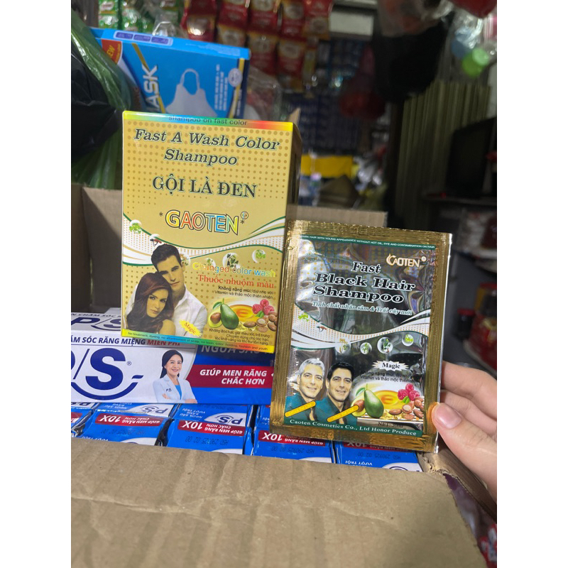 Thuốc nhuộm tóc gội là đen bịch