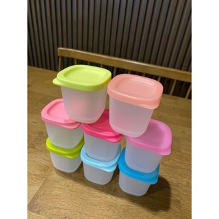 Sét 8 hộp nhựa mini đựng thực phẩm 80ml nhỏ gọn,làm sữa chua tiện lợi....