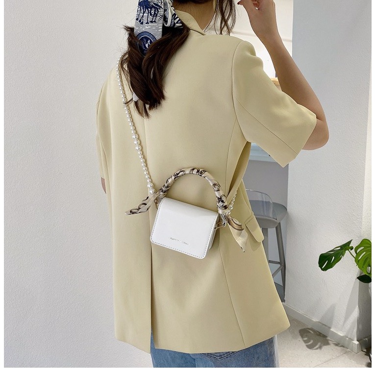 Túi đeo chéo nữ mini kèm khăn dáng vuông nhỏ xinh đi chơi dễ thương PK 660