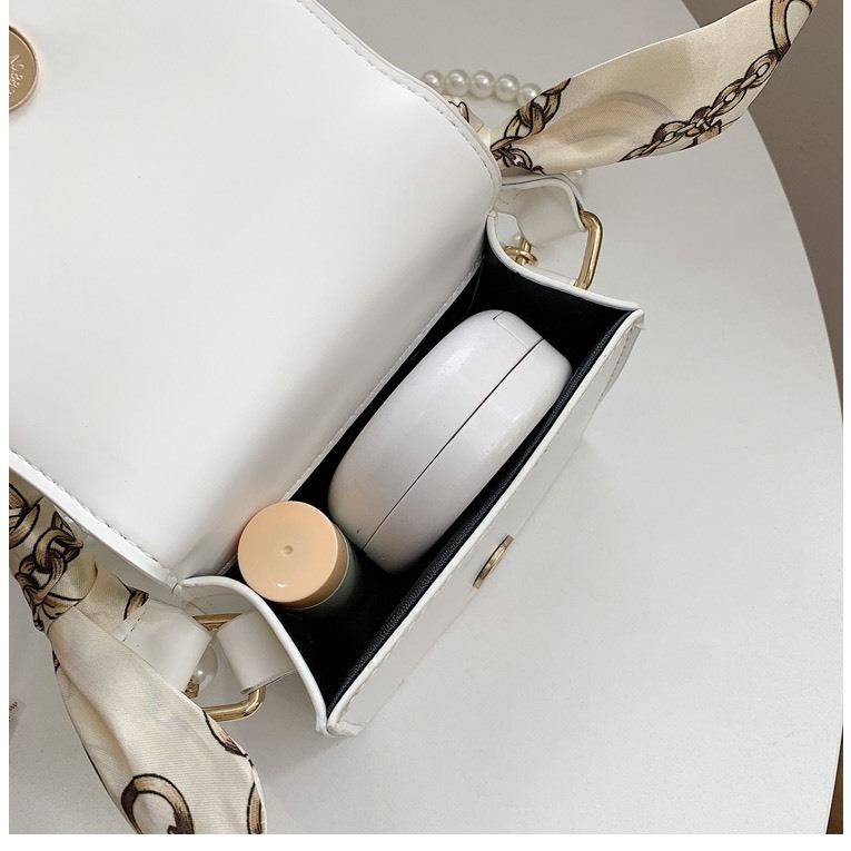 Túi đeo chéo nữ mini kèm khăn dáng vuông nhỏ xinh đi chơi dễ thương PK 660