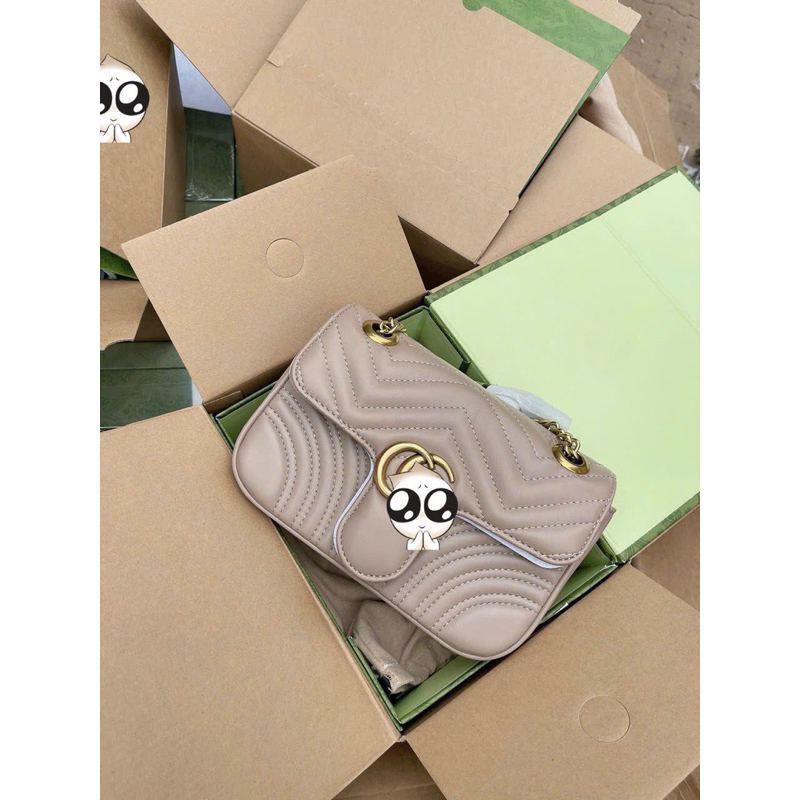 Túi Xách Nữ G Size 23cm Hàng Chuẩn VIP 2 Bocx Nam Châm Sịn Sò Y hình Bên Shop Chụp vì 1 số lý do bên Shop che logo