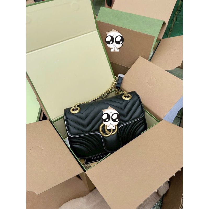 Túi Xách Nữ G Size 23cm Hàng Chuẩn VIP 2 Bocx Nam Châm Sịn Sò Y hình Bên Shop Chụp vì 1 số lý do bên Shop che logo
