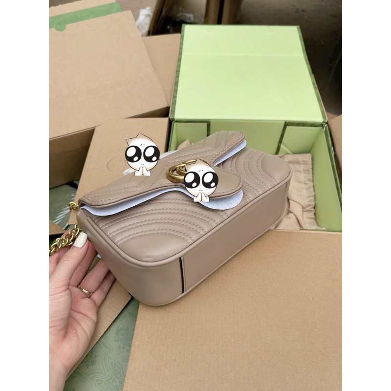 Túi Xách Nữ G Size 23cm Hàng Chuẩn VIP 2 Bocx Nam Châm Sịn Sò Y hình Bên Shop Chụp vì 1 số lý do bên Shop che logo