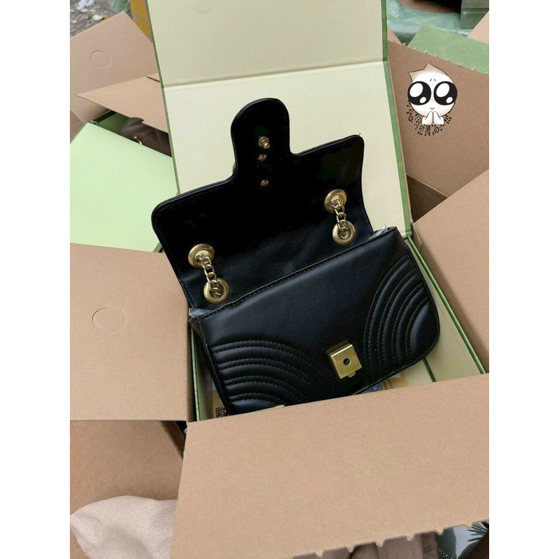 Túi Xách Nữ G Size 23cm Hàng Chuẩn VIP 2 Bocx Nam Châm Sịn Sò Y hình Bên Shop Chụp vì 1 số lý do bên Shop che logo