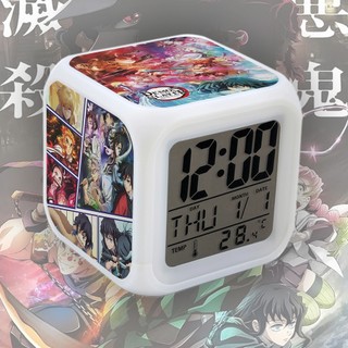 Đồng Hồ LED Kimetsu no Yaiba Điện Tử Đa Chức Năng, Báo Thức, Nhiệt Độ, Thời Gian, Lịch