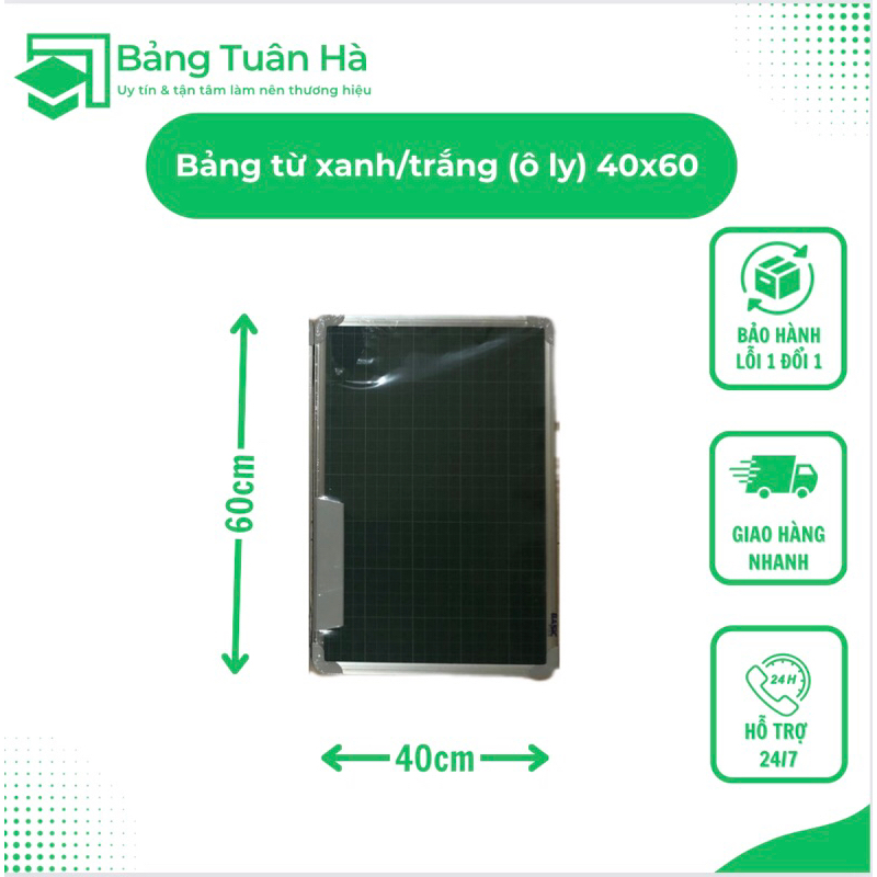 Bảng từ xanh/trắng  40x60