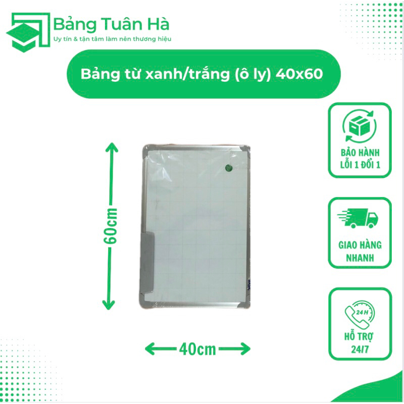 Bảng từ xanh/trắng  40x60