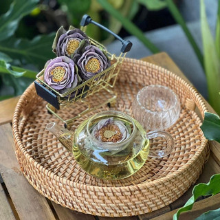 Set quà trà hoa sen - nguyên bông, sấy lạnh 100% - tâm an