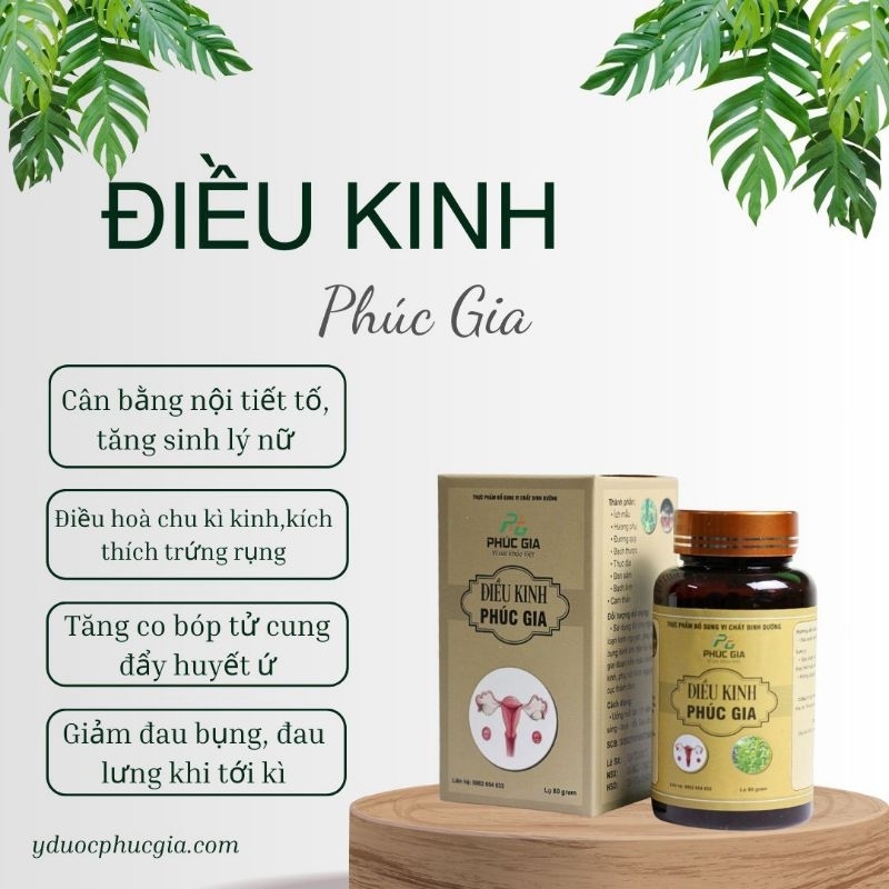 ĐIỀU KINH PHÚC GIA điều hòa kinh nguyệt