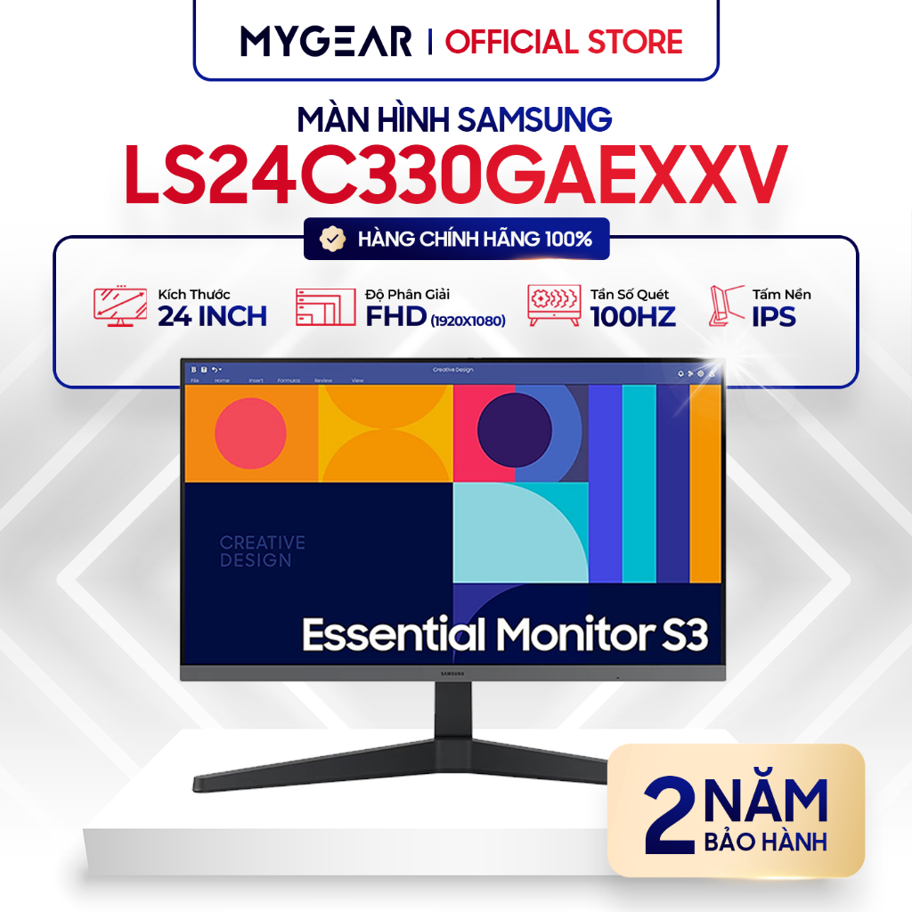 Màn hình phẳng Samsung LS24C330GAEXXV 24" FHD IPS 100Hz
