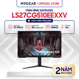 Màn hình gaming samsung odyssey g5 ls27cg510eexxv 27" qhd va 165hz - bảo hành chính hãng 24 tháng