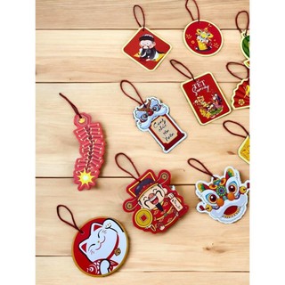 Sticker trang trí tết 2024 dây treo trang trí tết HOA GẠO treo trang trí tết tag treo tết tag giấy trang trí