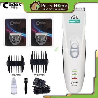 Tông đơ cạo lông chó mèo Codos Professtional CP-6800 chính hãng bền êm pin sạc, máy mài móng