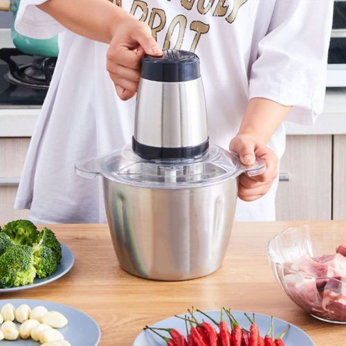 Máy Xay Thịt, Tỏi Ớt, Sinh Tố Inox 304 PAOLU APPLANCE OFFICIAL Đa Năng Food Processor 2l, Công Suất Lớn, Tiện Lợi