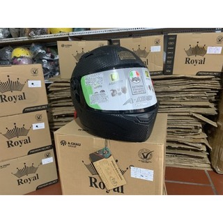 Nón bảo hiểm fullface AGU đen vân carbon  (hàng chuẩn fullbox bảo hành 12 tháng)