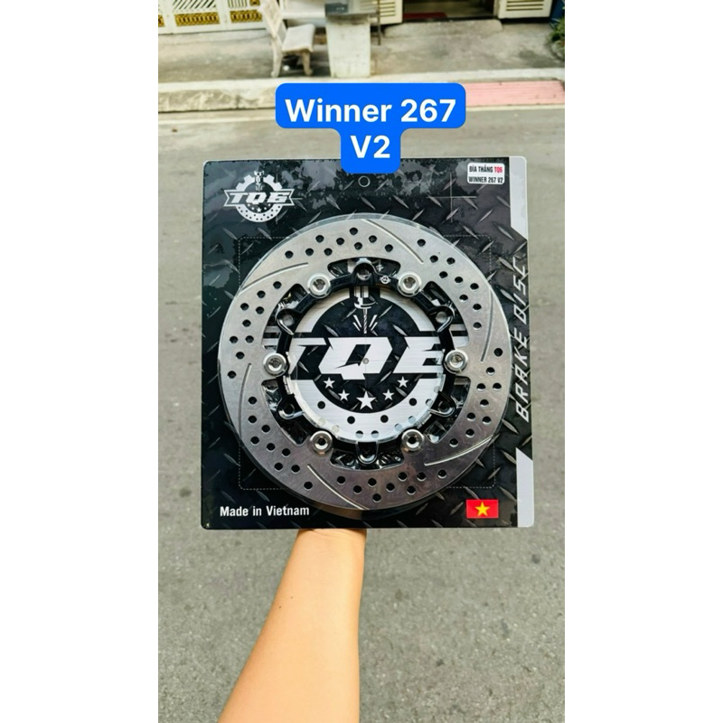 Đĩa Tq6 267mm V2 ex150 ex155 winner winnerX mẫu V2