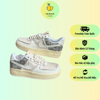 Giày sneaker Air Force 1 dây thừng, giày AF1 Custom Travis BigBag bản cao cấp full phụ kiện LEMON STORE