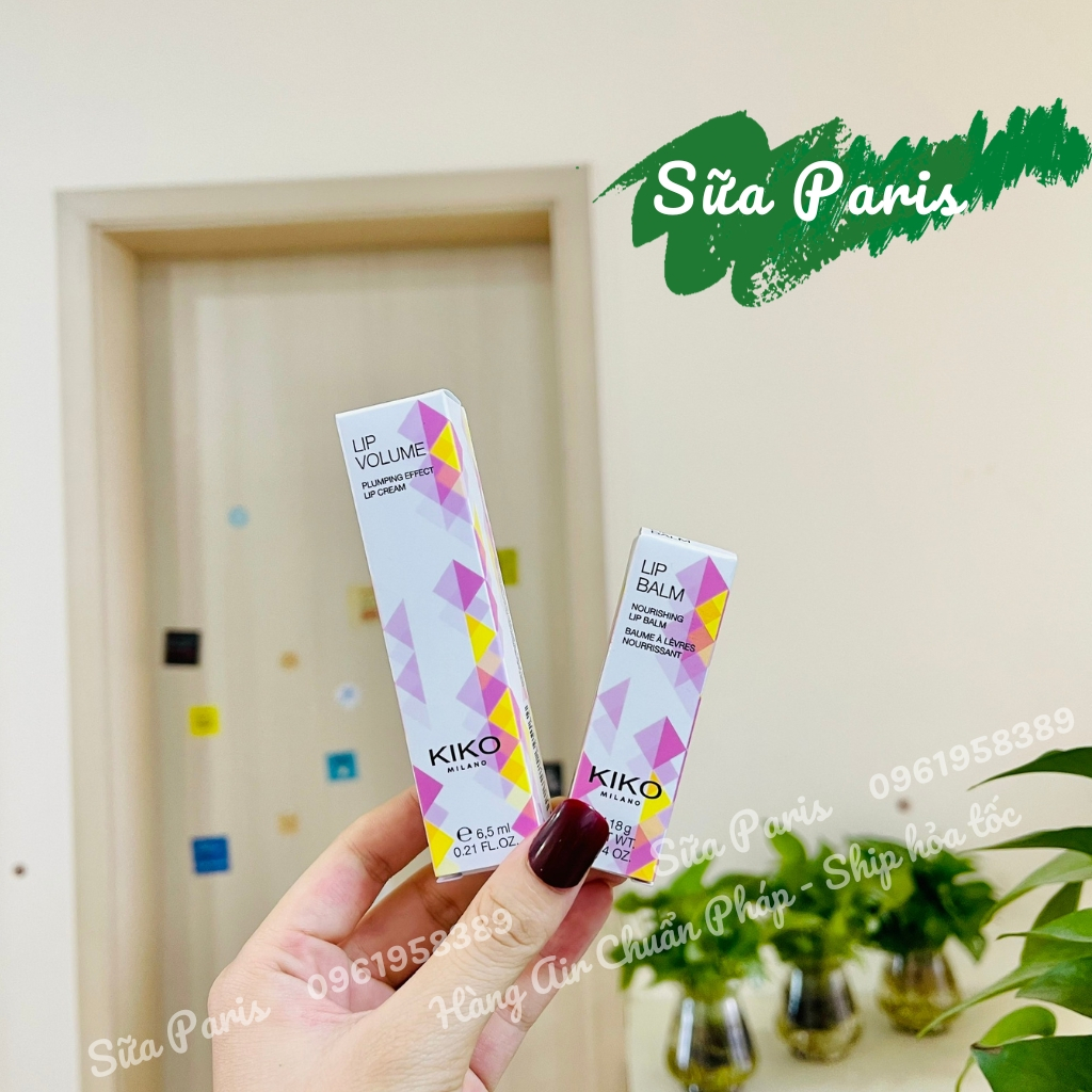 Son dưỡng môi Kiko lip balm không màu, giúp môi dưỡng ẩm mịn màng và hồng hào_Sữa Paris Aderma