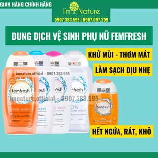Dung dịch vệ sinh phụ nữ Femfresh Daily Intimate Wash Anh Quốc 250ml Làm Sạch Dịu Nhẹ Thơm Mát