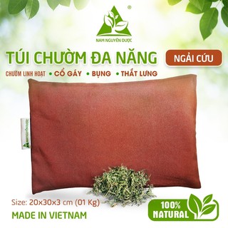 Túi chườm nóng đa năng - thảo dược ngải cứu, giảm đau cổ gáy - nam nguyên dược