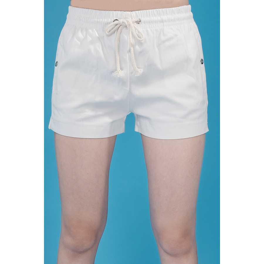Quần Short Kaki Nữ Co Giãn Đai Thun TEMBIN