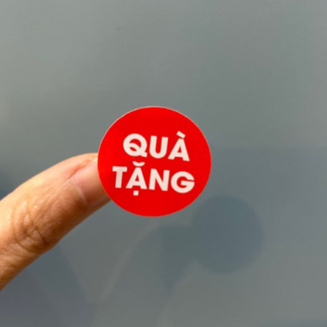 Tem quà tặng. nhãn dán quà tặng chất liệu giấy decal 27tem