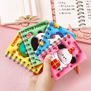 Sổ ghi chú hình 3d hình thú dễ thương, sổ tay mini cute a7 giấy chống lóa