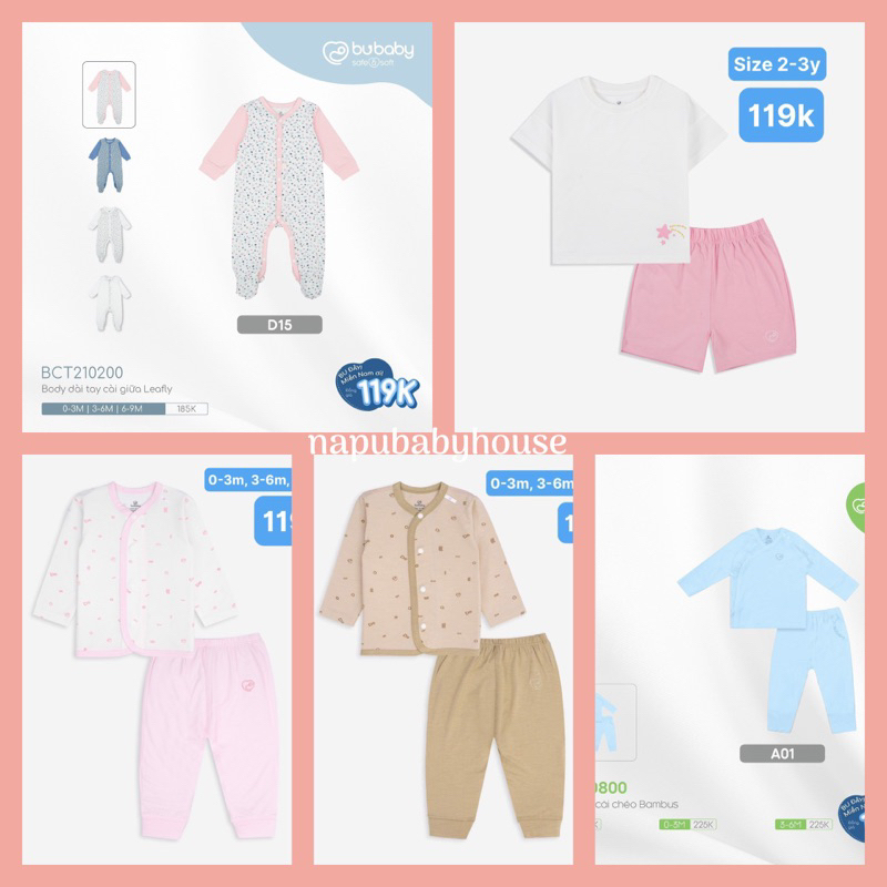 Tổng hợp Bubaby sale đồng giá