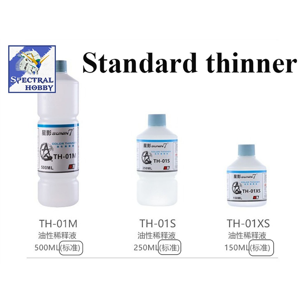 Dung môi pha sơn mô hình Sunin Thinner Standard TH01 / Metallic TH09 / Leveling color lacquer paint