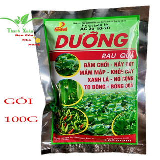 Phân bón dưỡng 30-10-10 phát đọt mạnh xanh lá to bông gói 100g