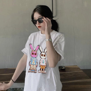 Áo thun Bigsize thỏ cặp chữ X (60-100Kg)