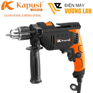 Máy khoan điện 13mm 710w, có khoan búa kapusi japan - bảo hành 12 tháng, mô tơ lõi đồng 100%