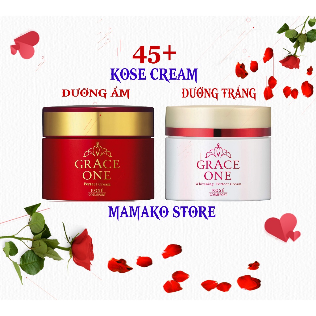 Kem dưỡng da Kose Grace One Medicinal Whitening Cream 100g/2 phân loại dưỡng ẩm và dưỡng trắng