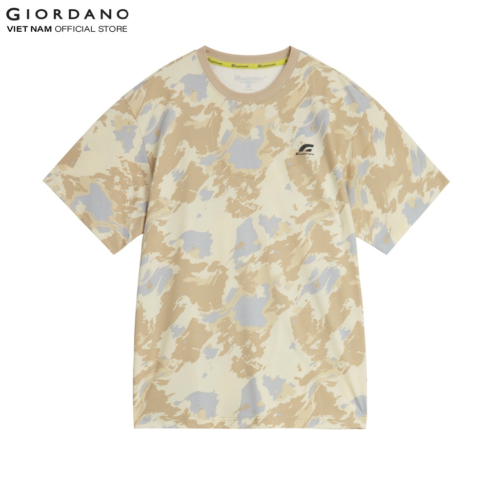 Áo Thun Thể Thao Nam G-motion Sorona Print Tee Giordano 01092468