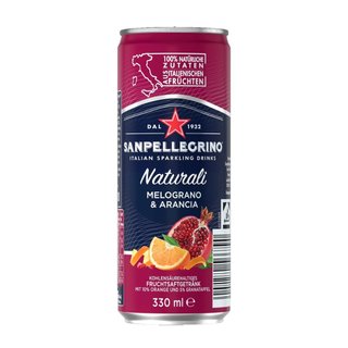  Nước hoa quả hỗn hợp có ga San Pellegrino Melograno & Arancia 330ml 