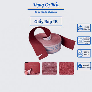 1 mét giấy nhám vải, giấy ráp đánh bóng gỗ, chà tường, kim loại khổ 14 độ nhám 80-150-240-320-400