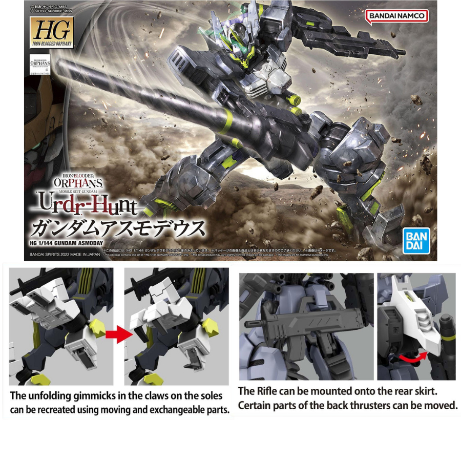 Mô Hình Lắp Ráp Gundam HG Asmoday - Đồ chơi lắp ráp mô hình