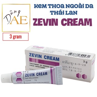 Kem thoa ngoài da zevin cream thái lan - tuýp 3g