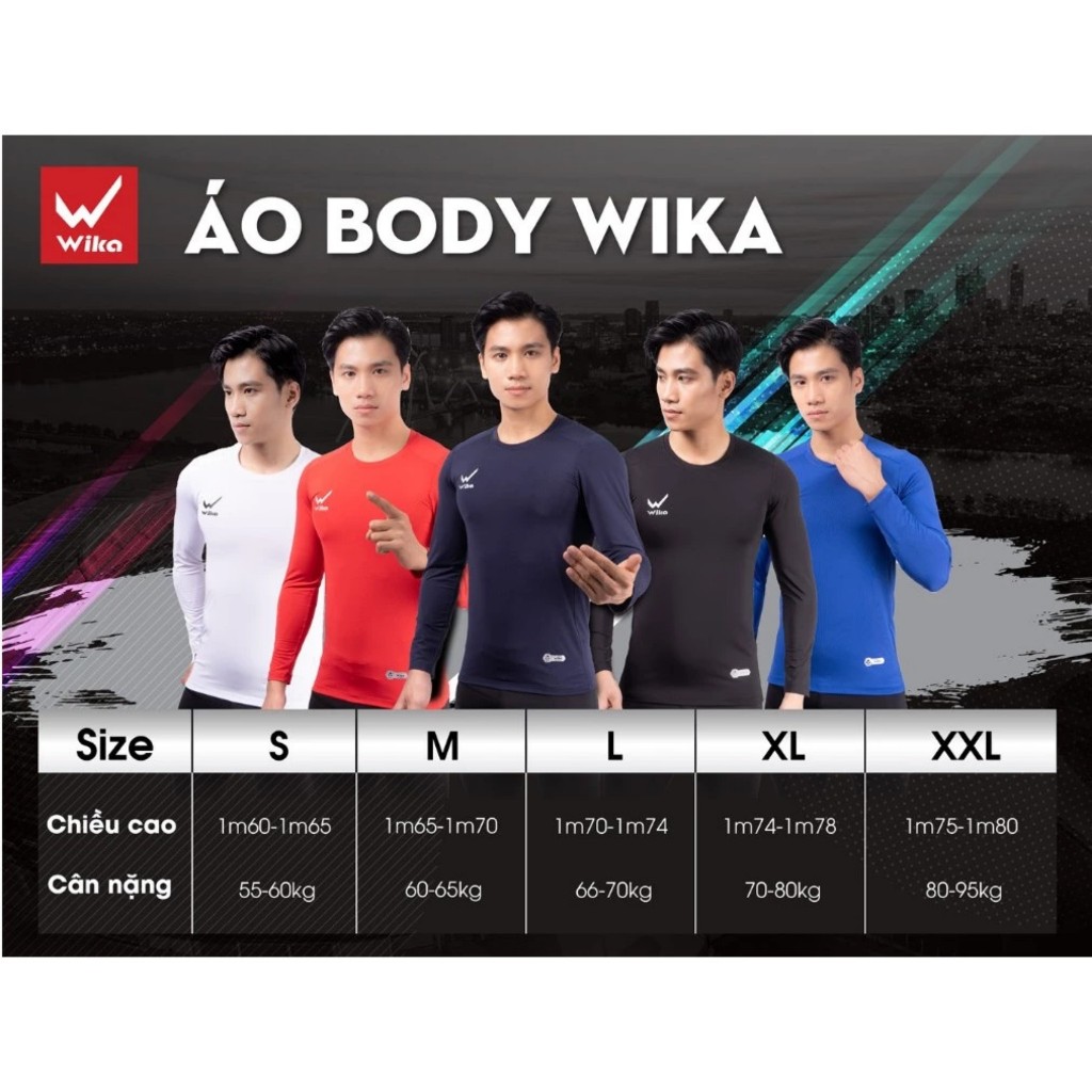 Áo Body Thể Thao Giữ Nhiệt WIKA Co Giãn Thoải Mái Khi Vận Động