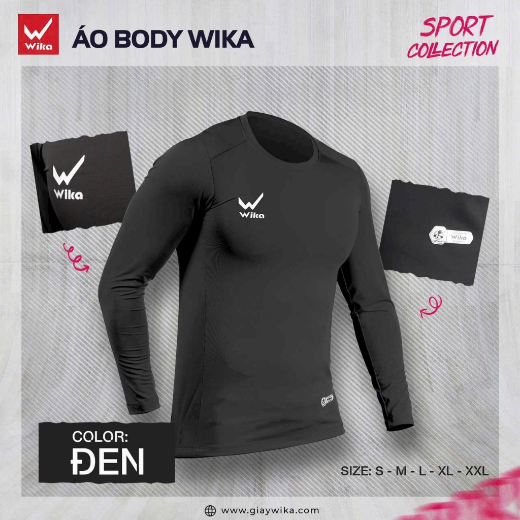Áo Body Thể Thao Giữ Nhiệt WIKA Co Giãn Thoải Mái Khi Vận Động