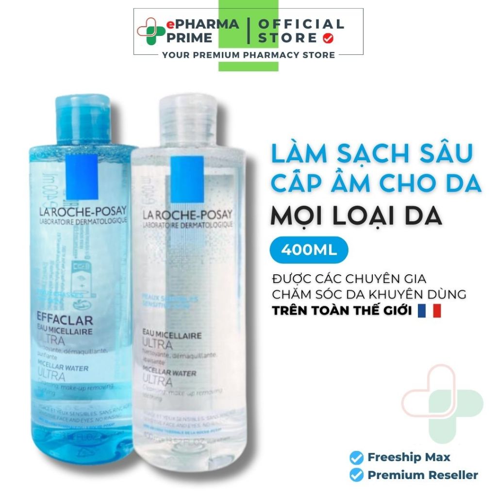 Nước Tẩy Trang La Roche-Posay Làm Sạch Sâu Hiệu Quả, Cấp Ẩm Cho Da