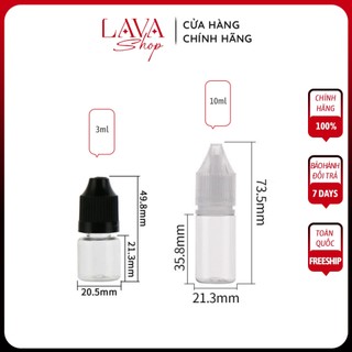 Lọ nhựa chiết mực xăm-hũ nhựa chiết 5ml-10ml-15ml-30ml